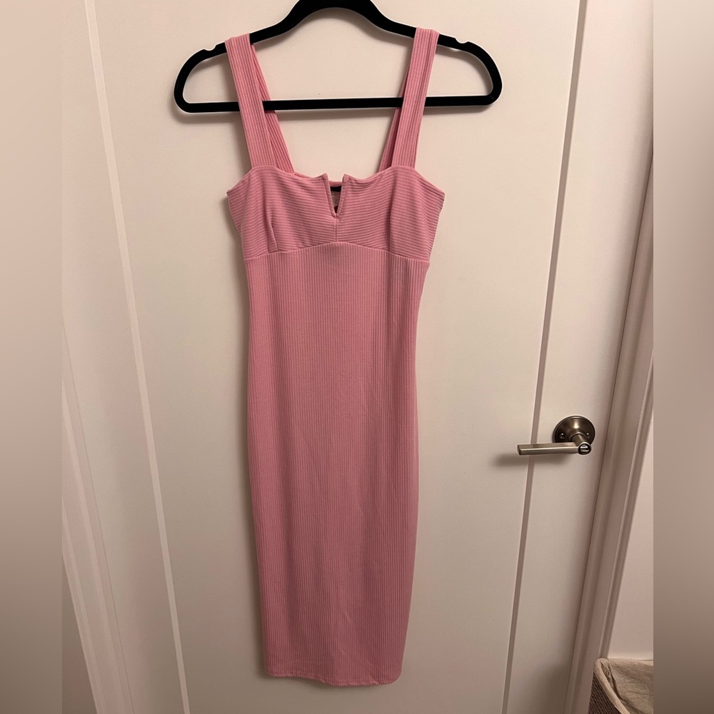 Caution to the Wind ribbed tank dress